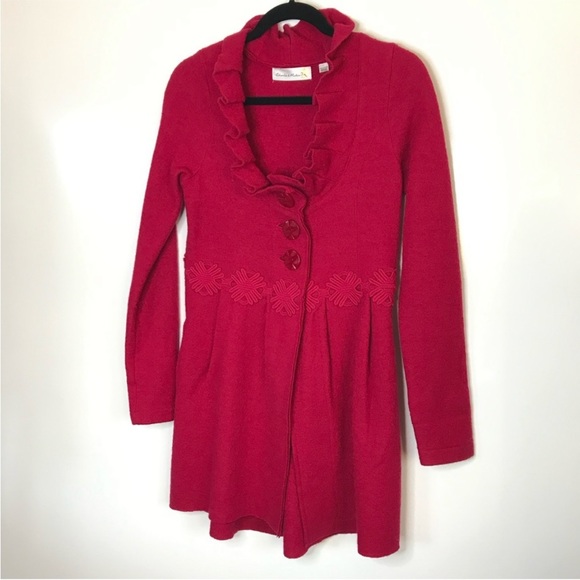 Anthropologie Charlie & Robin Wool Sweater Coat XS - Picture 2 of 8